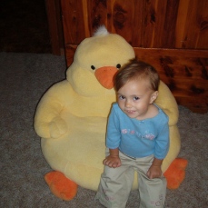 When I first got that ducky seat I was SO SCARED of it! XD