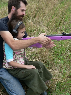 Me and Daddy shooting!