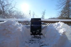 Our grill surrounded by snoooow!